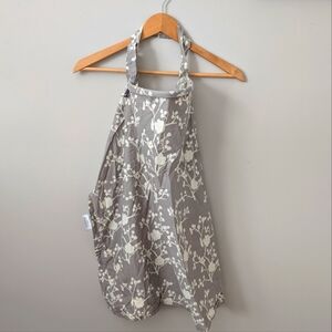 Bebe au Lait Gray and Cream Floral Nursing Cover